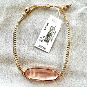 Kendra Scott Lyla Friendship Bracelet in Peach Illusion